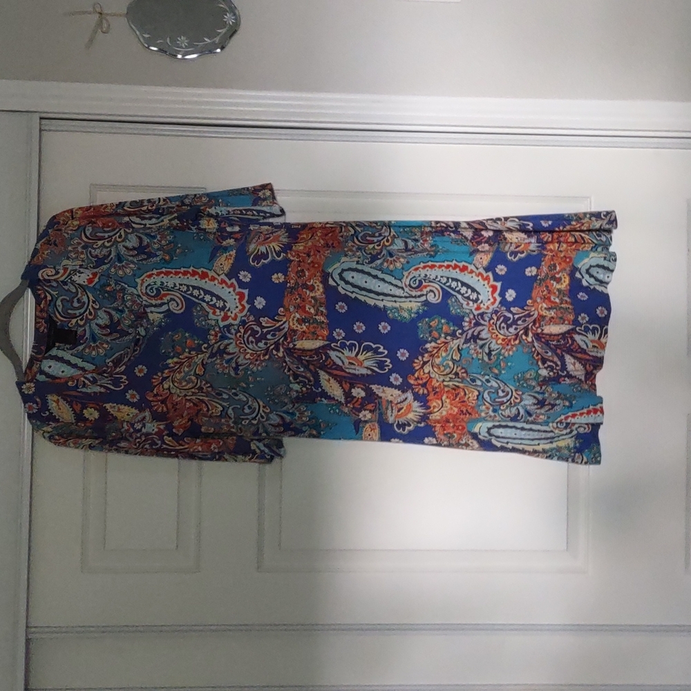 Investment dress blue floral